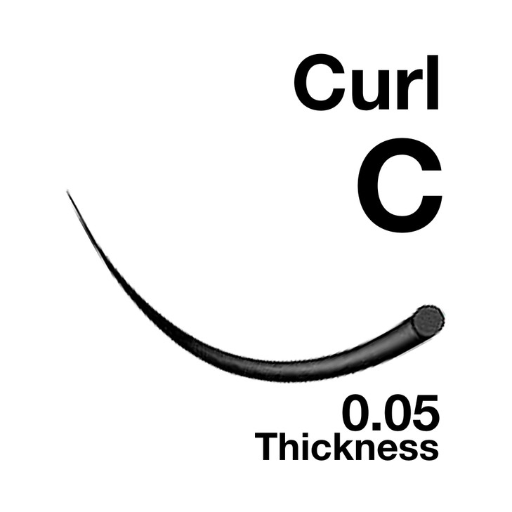EMILYSTORES Lash Extensions 0.05mm Thickness C Curl Length 8-14mm Mixed Size Volume Eyelashes For Eyelash Extensions(0.05,C,Mixed 8-14mm)