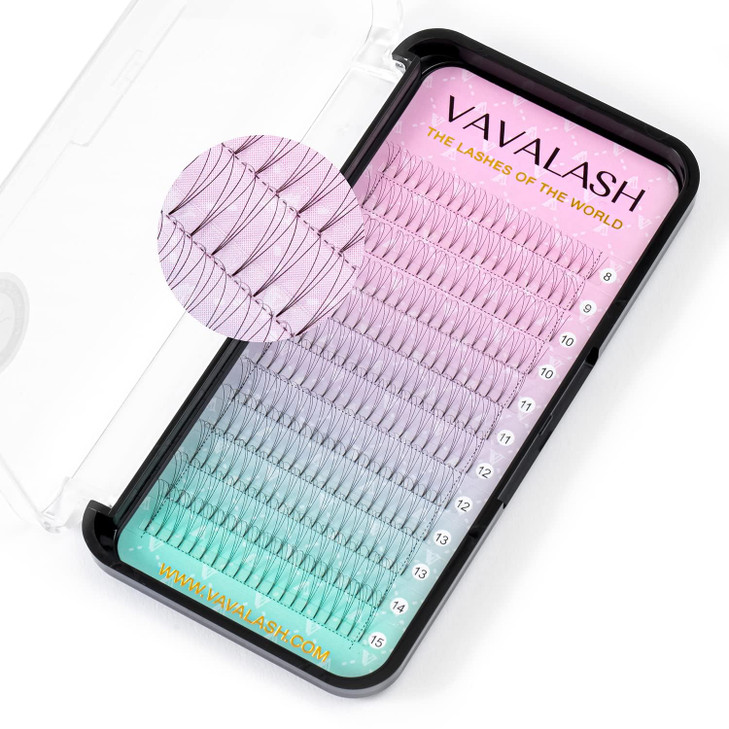 Eyelash Extensions 3D 4D 5D 6D 7D 10D Thickness 0.05/0.07/0.1 C/D Curl Eyelashes Short Stem heat bonded Premade Fans Russian Volume Pre-fanned Lash E