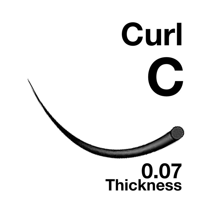 EMILYSTORES Eyelash Extensions 0.07mm Thickness C Curl Length 13mm Easy Fan Eye Lashes For Lash Extensions(0.07,C,13mm)