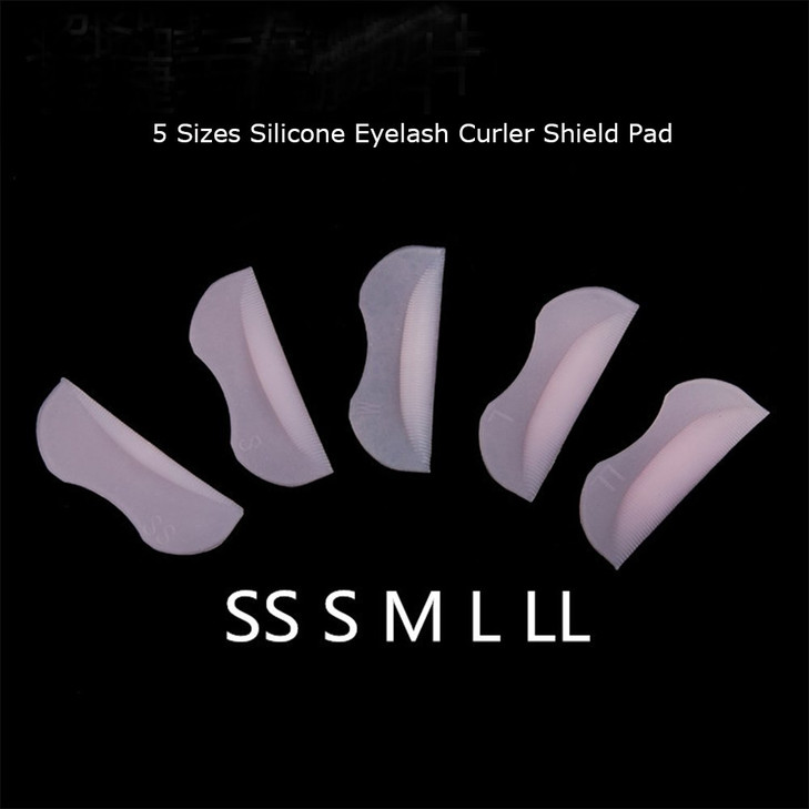 ATOMUS 5 Pairs Silicone Durable Eyelash Permanent Perm Curler Curling Root Lifting False Fake Eyelash Shield Pads