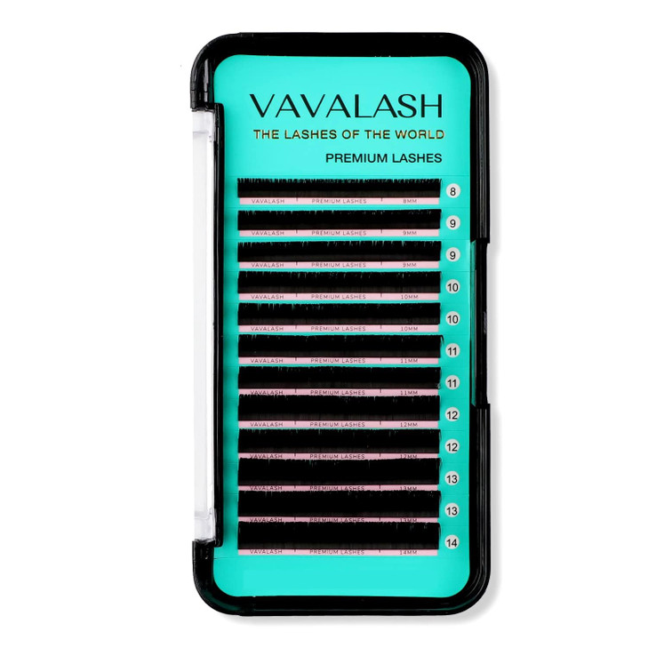 Eyelash Extensions 0.05 C Curl 16mm Lash Extensions Supplies Individual Lashes Premium Silk Volume & Classic Lash Soft Matte Dark Professional Eyelas