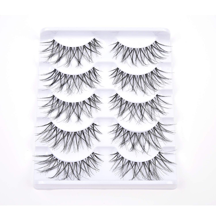 JIMIRE False Eyelashes Multipack False Eyelashes Glam 614 False Lashes