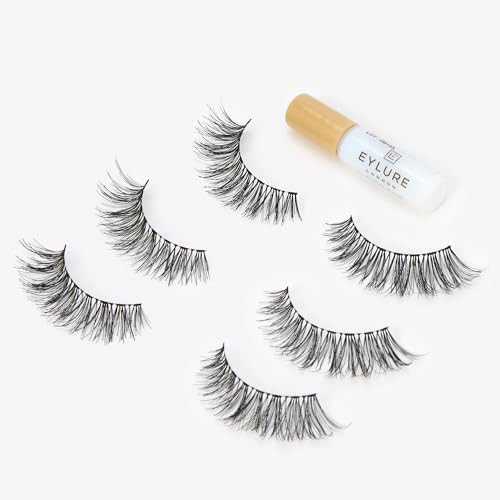 Eylure Texture False Lash, Style No. 117, Reusable, Adhesive Included, 3 Pair