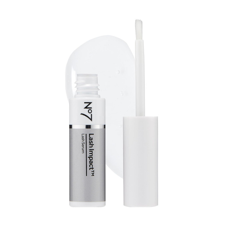 No7 Lash Impact Lash Serum - Brow & Eyelash Serum for Visibly Fuller, Thicker, Darker Looking Lashes in 8 Weeks (6.1ml)