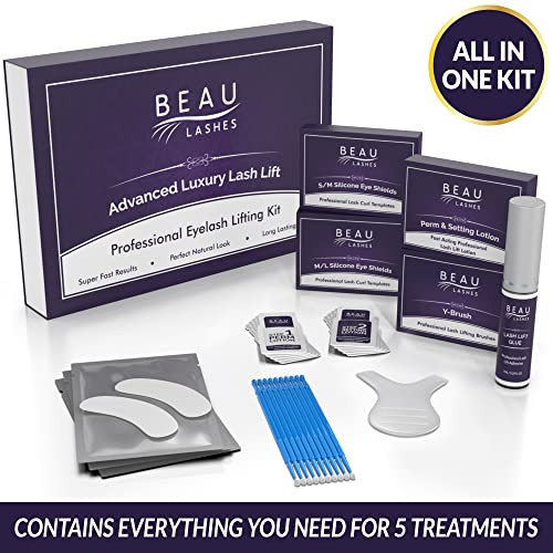 Lash Lift Kit For Professionals - For Perming, Curling and Lifting Eyelashes | Semi Permanent Salon Grade Supplies For Beauty Treatments | Includes E