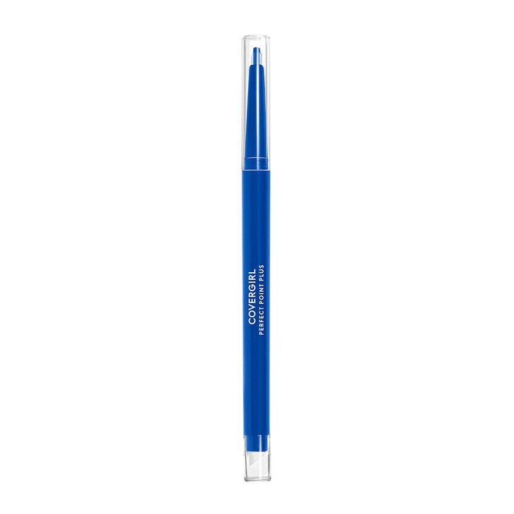 COVERGIRL Perfect Point Plus Eyeliner Pencil, Bold Cobalt, Long-Lasting, Versatile Blue, Soft Smudging Tip, No Sharpening Needed, Pack of 1