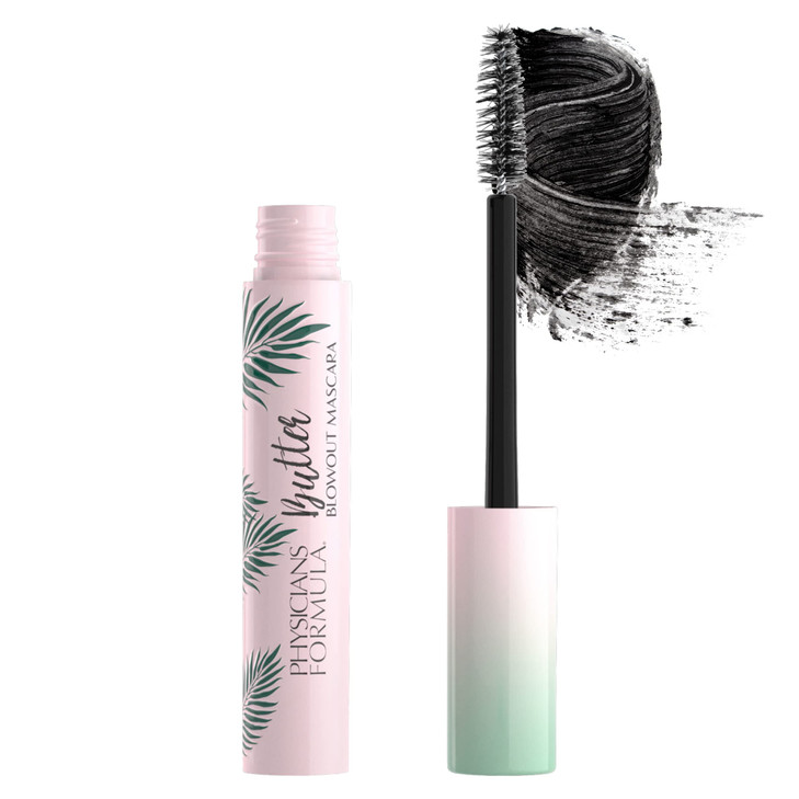 Physicians Formula Butter Blowout Keratin Infused Volumizing Lengthening Mascara, Black, Defining, Curling, Multiplying