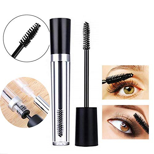 GBSTORE 2 Pcs 8 ML Empty Mascara Tube with Eyelash Wand, Eyelash Cream Container Bottle for Castor Oil and DIY Cosmetics,Includes 2 rubber inserts, 2