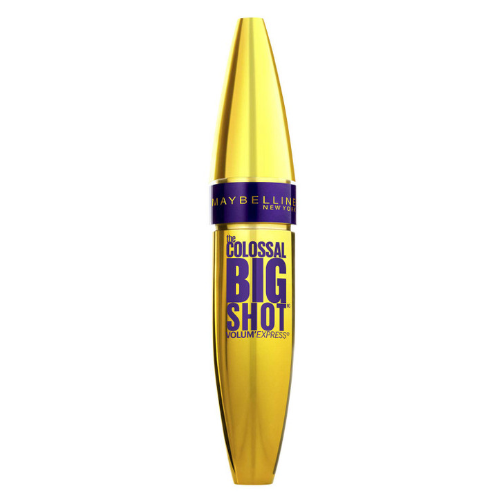 Maybelline New York Volum' Express The Colossal Big Shot Washable Mascara, Blackest Black, 0.33 fl. oz.