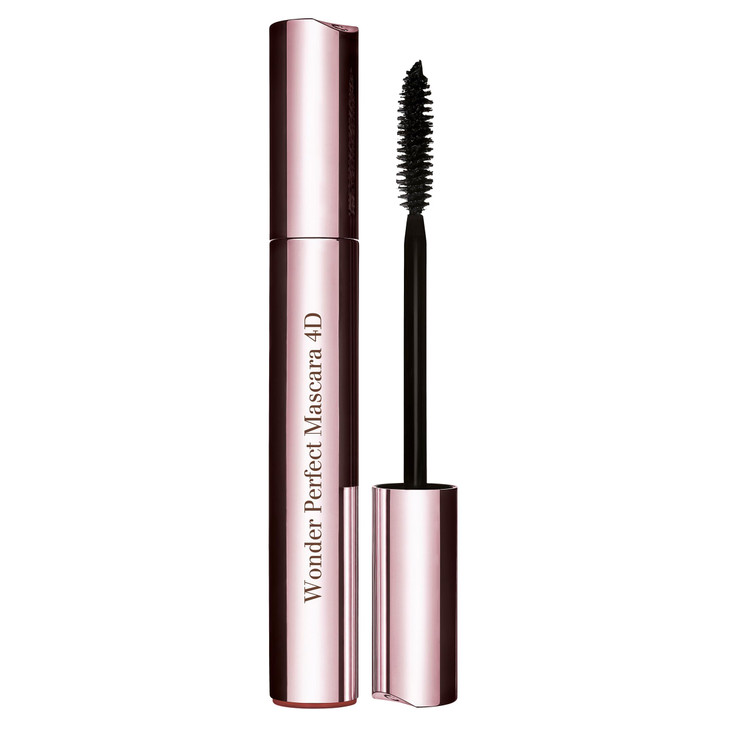 Clarins Wonder Perfect Mascara | Visibly Lengthens, Curls, Defines and Volumizes Lashes With Lash Boosting Complex | Long-Wearing | Contains Plant Ex
