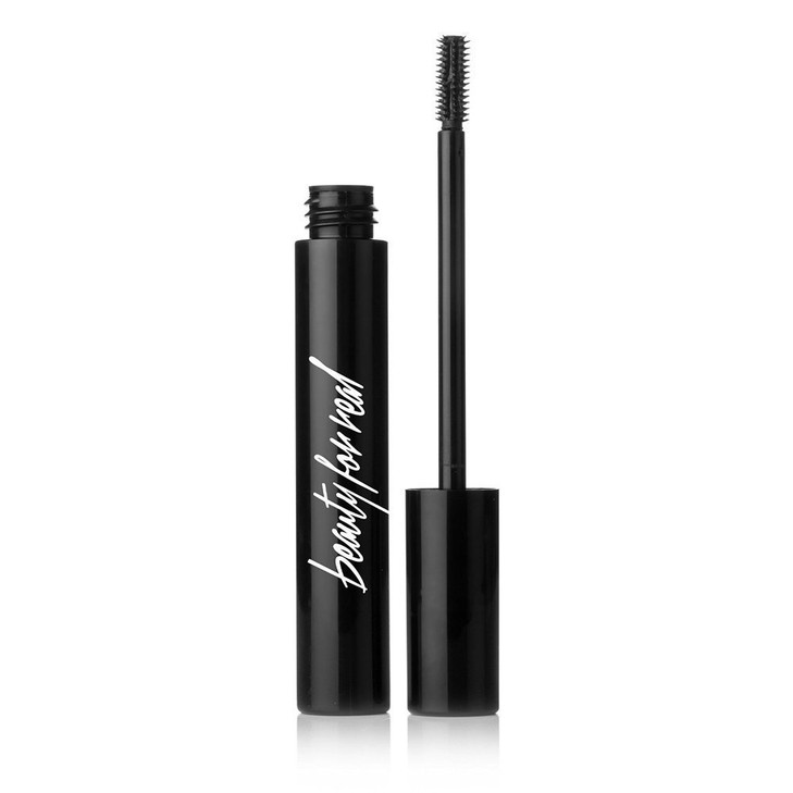 Beauty for Real Hi-Def Mascara, Just Black - Defining & Volumizing Lash Definer, Curls Lashes - Humidity & Smudge Proof - Micro Brush Ensures Versati