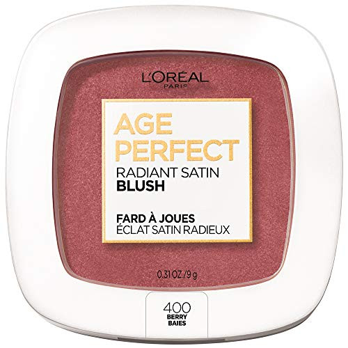 LOréal Paris Age Perfect Radiant Satin Blush with Camellia Oil, Berry