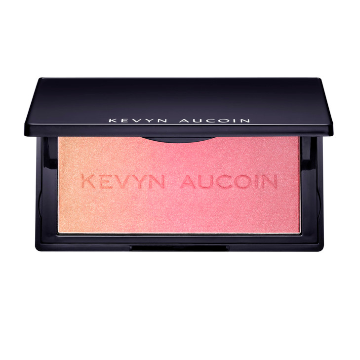 Kevyn Aucoin The Neo-Blush - Gradient Trio Richly-Pigmented, Lightweight Powder Cheek Blush & Highlighter Makeup Palette with Pearl, Satin, and Matte
