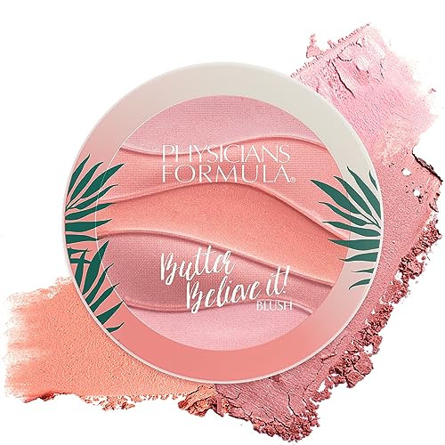 Physicians Formula Butter Believe It Blush Makeup Powder, Pink Sands | Murumuru Butter | For Sensitive Skin | Dermatologist Tested, Clinicially Teste