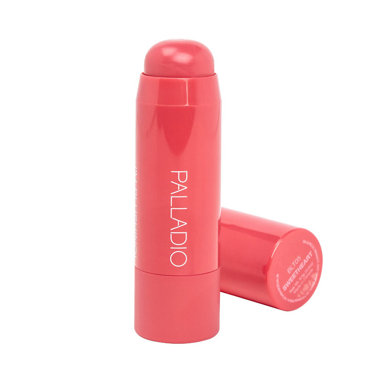 Palladio I'm Blushing 2-in-1 Cheek and Lip Tint, Buildable Lightweight Cream Blush, Sheer Multi Stick Hydrating formula, All day wear, Easy Applicati