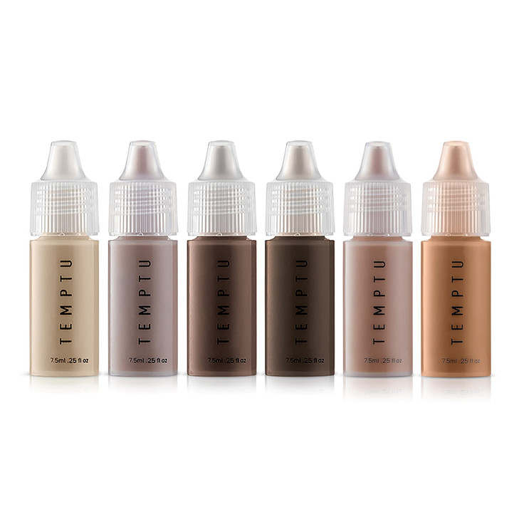 TEMPTU S/B Silicone-Based Contour & Bronze Starter Set For Sculpting, Contouring & Adding Dimension To The Face | Includes 6 Shades , 1 Count (Pack o