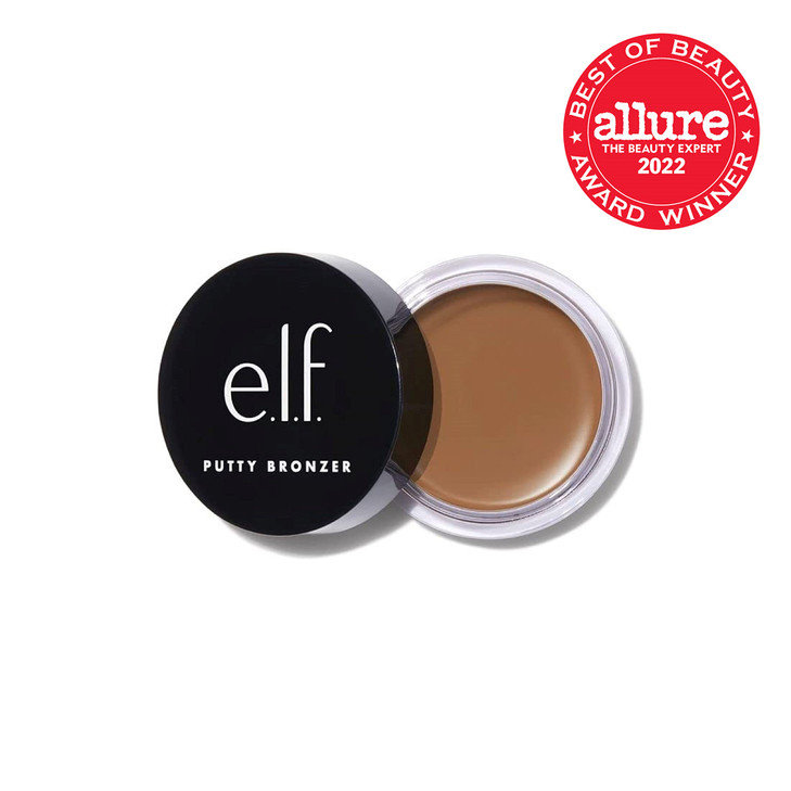 e.l.f. Putty Bronzer, Creamy & Highly Pigmented Formula, Creates a Long-Lasting Bronzed Glow, Infused with Argan Oil & Vitamin E, Golden Daze, 0.35 O