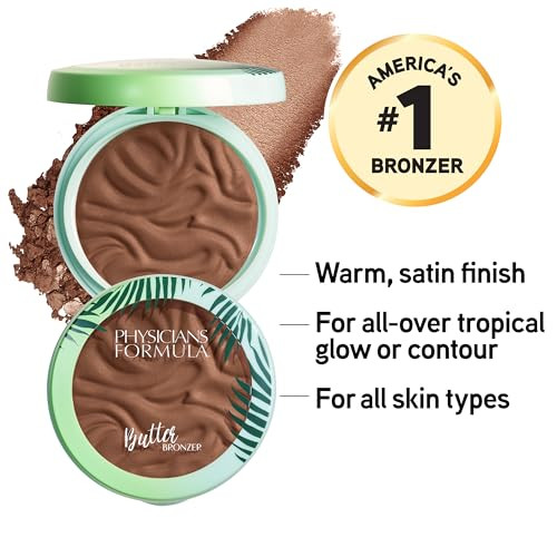 Physicians Formula Murumuru Butter Bronzer, Moisturizing, Nourishing Murumuru Butter for Silky Glow, Dermatologist Tested, Hypoallergenic, Vegan & Cr