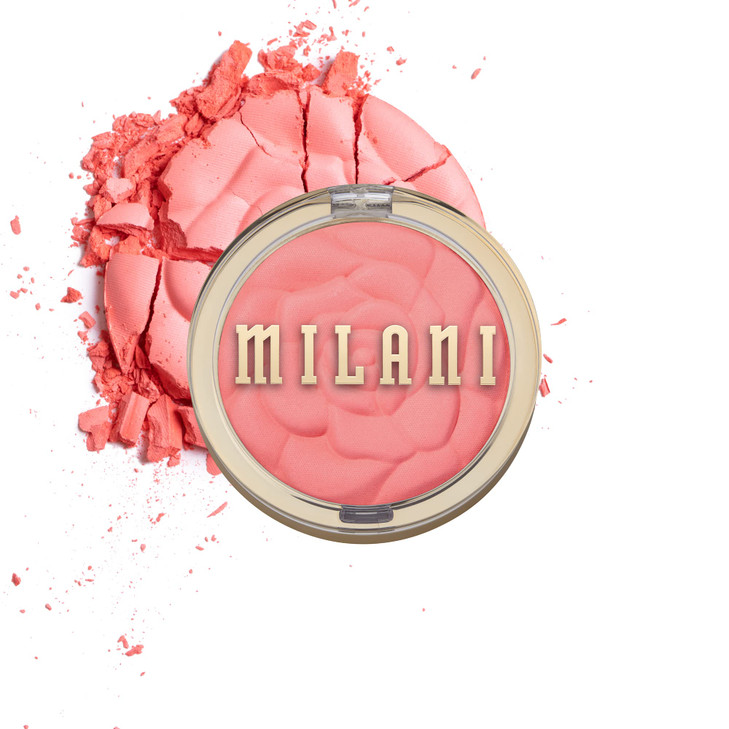 Milani Rose Blush, Powder Blush for Cheeks, Cruelty Free Makeup - Shape, Contour & Highlight Face for a Natural Matte Finish -Coral Cove