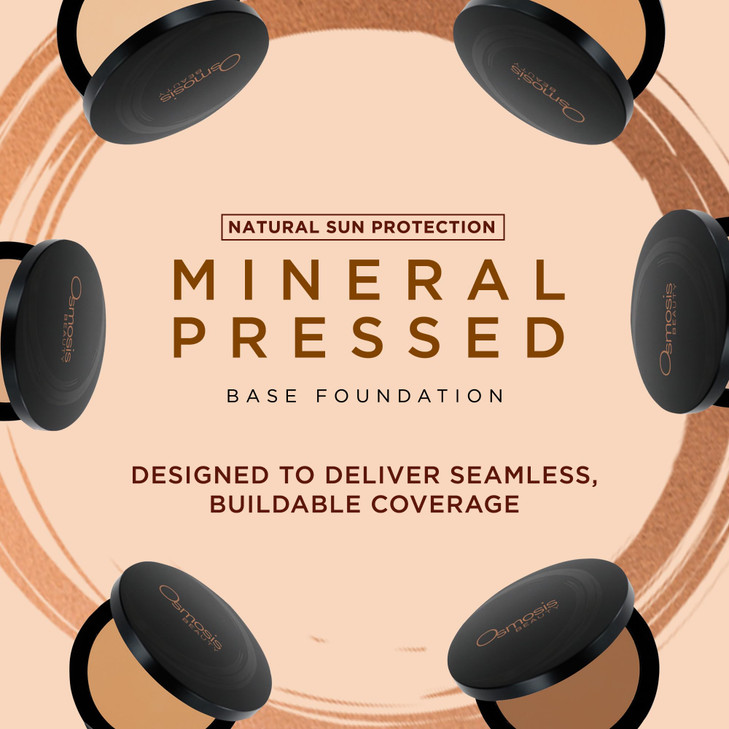 Osmosis Skincare Mineral Pressed Base Foundation, Dark Golden