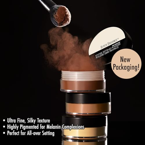 Black Radiance True Complexion Loose Setting Powder, Honeymoon, 0.64 Ounce