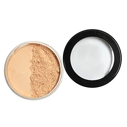 Mallofusa Translucent Powder Loose Setting Powder Foundation Face Powder Oil Control Makeup Cosmetic Mineral Formula Oil Control W/Puff 0.63 OZ Natur