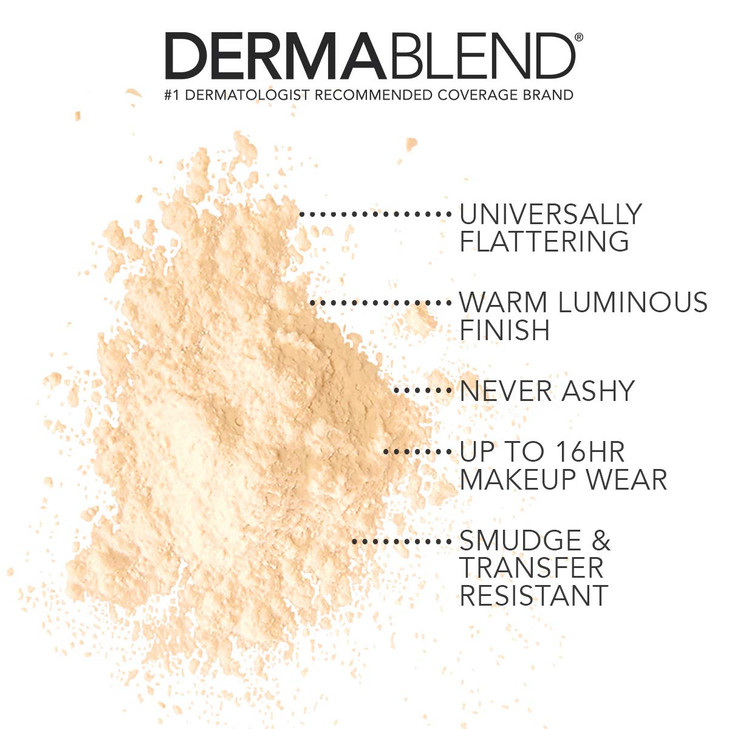 Dermablend Illuminating Banana Powder, Loose Setting Powder Makeup for Brightening and a Long-Lasting Luminous Finish, up to 16hr Wear, 0.63 oz.