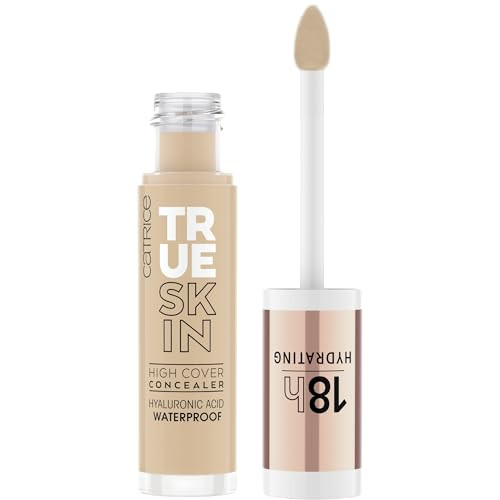 Catrice | True Skin High Cover Concealer (032 | Neutral Biscuit) | Waterproof & Lightweight for Soft Matte Look | With Hyaluronic Acid & Lasts Up to