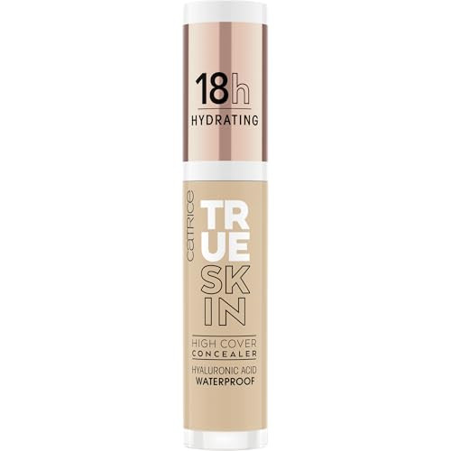 Catrice | True Skin High Cover Concealer (032 | Neutral Biscuit) | Waterproof & Lightweight for Soft Matte Look | With Hyaluronic Acid & Lasts Up to