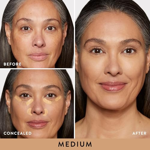 LAURA GELLER NEW YORK The Ideal Fix Concealer - Medium - Buildable Medium to Full Coverage Liquid Concealer - Covers Under Eye Dark Circles & Blemish