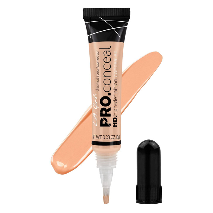 L.A. Girl Cosmetics HD Pro Concealer, Porcelain, 0.28 oz, (LAX-GC969)
