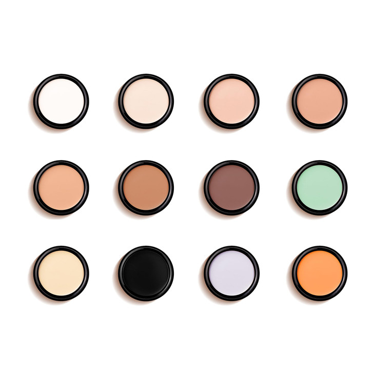 Mallofusa Single Color Face Makeup Concealer Foundation Palette Creamy Moisturizing Concealing 0.49oz (Dark Beige)