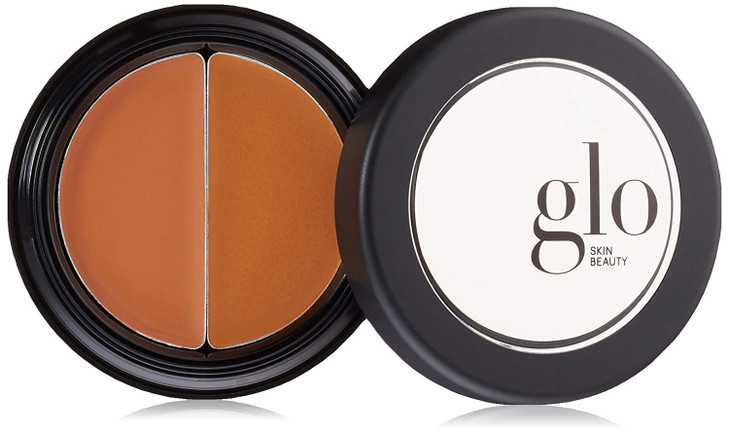 Glo Skin Beauty Under Eye Concealer Makeup with Duo Shades for Custom Blending - Corrects & Conceals Dark Circles & Redness - Buildable Longwearing C