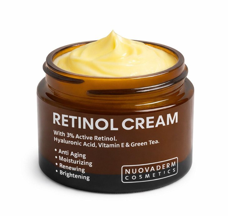 Retinol Plus+ Anti-Aging Cream - Firming Day & Night Moisturizer with Vitamin E, Collagen, and Hyaluronic Acid - Reduces Wrinkles for Youthful Skin,