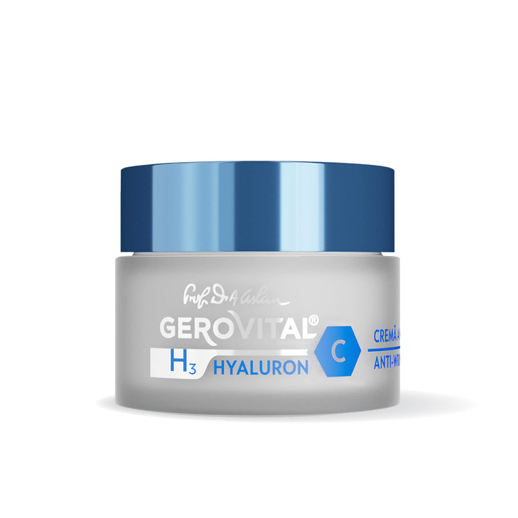 GEROVITAL Anti-Wrinkle Day Face Cream Rich in Hyaluronic Acid, Vitamin C and Niacinamide, Vitamin E, Intense Moisturizer, for Normal, Mixed, Dry Skin