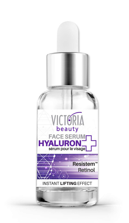 Victoria Beauty Hyaluron+ Day and Night Lifting Face Serum with Hyaluronic Acid, Retinol, and Plant Stem Cells  The Best Anti-Aging and Anti-Wrinkle