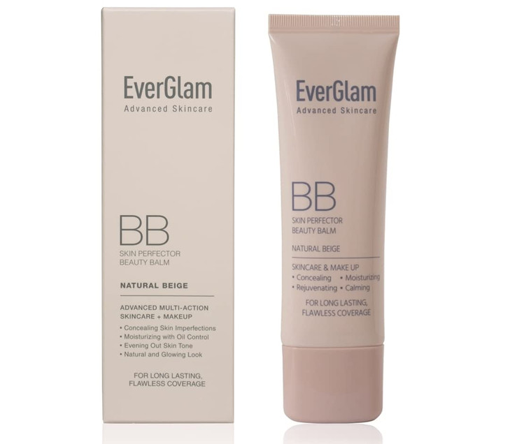 EverGlam K-Beauty Skin Perfector Korean BB Cream, Light Medium - Flawless, Natural Glow in Seconds | Multi-Function Tinted Moisturizer: Stays On All