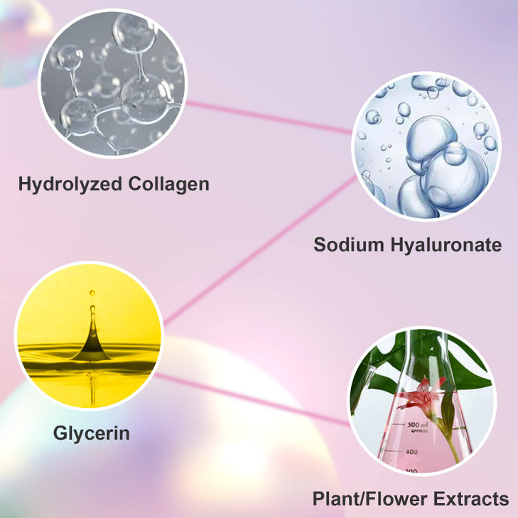 Permotary 30 PCS Collagen Lip Mask Crystal Mouth Care Gel Pads for Moisturizing & Reducing Chapped, Smoothing Fine Lines-Lip Patches for Firms & Hydr