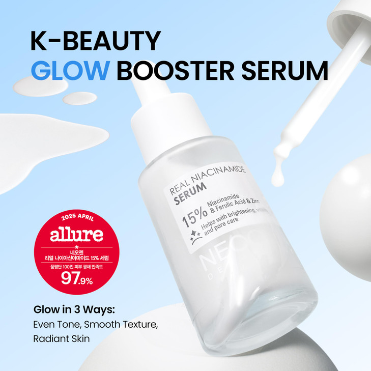 DERMALOGY by NEOGEN Real 15% Niacinamide Serum, Pore Minimizing & Dark Spot Correcting Face Serum with Zinc, Hydrating Vegan Korean Skincare, 1.01 fl