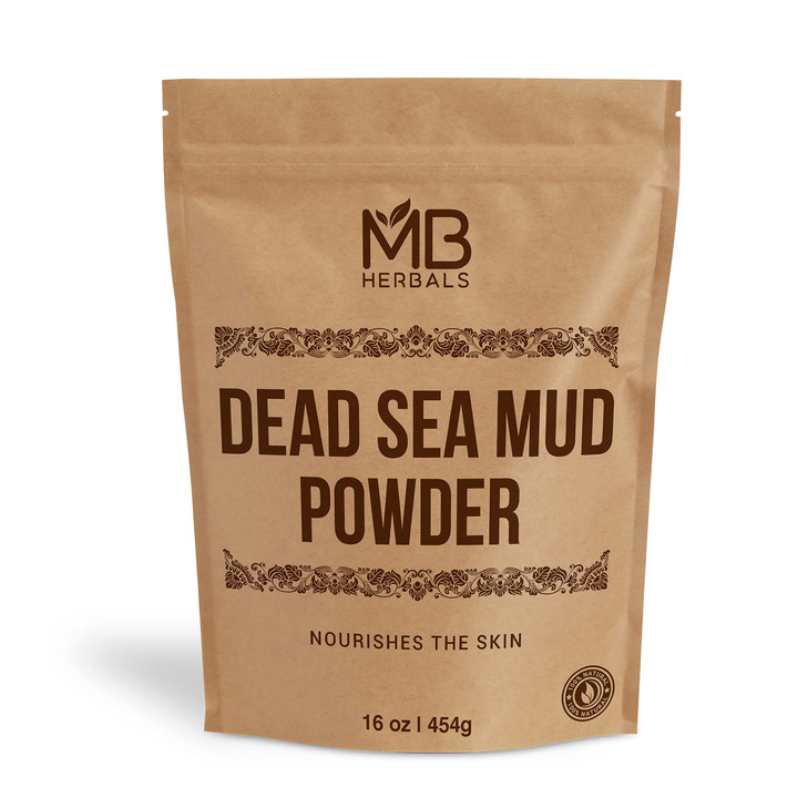 MB Herbals Dead Sea Mud 1 lb / 16 oz / 454 Gram | For Face Packs