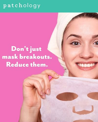 Patchology Moodmask The Good Fight Facial Sheet Mask - Hydrating & Soothing Face Mask for Men and Women - Willow Bark, Tea Tree & Peppermint for Mois