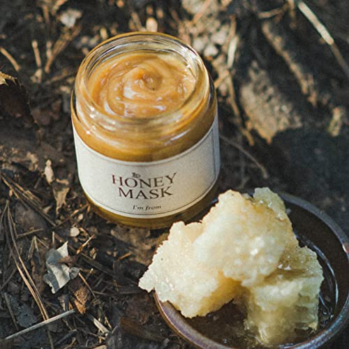 I'm from Honey Mask 1.01 Fl Oz, Wash Off Face Mask, 38.7% Korean Honey, Deep Moisturization for 48 hours, Nourishment, Clear Complexion for Dry, Comb