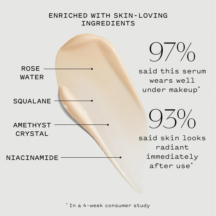 Let Me Glow Illuminating Serum & Makeup Primer, Boosts Radiance & Plumps for Highlighted, Dewy & Glowing Skin with Niacinamide, Vegan, Cruelty-Free