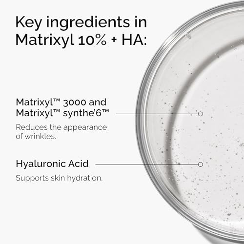 The Ordinary Matrixyl 10% + Hyaluronic Acid, Anti-Aging Serum for Fine Lines and Wrinkles, 1 Fl Oz