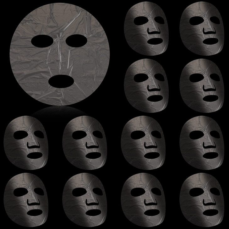 Maitys 200 Sheets Facial Plastic Mask Disposable Facial Sheet Mask Transparent Face Masks Skincare Preservative DIY Clear Spa Thin Plastic Wrap Moist