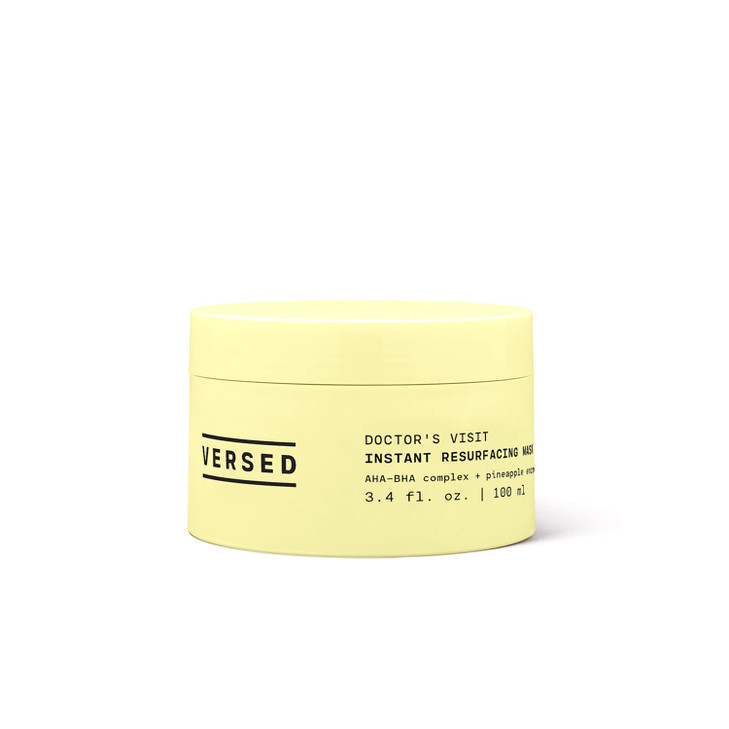Versed Doctors Visit Exfoliating Face Mask, Jumbo - AHA BHA Facial Exfoliant, Pore Minimizer + Skin Resurfacing Enzyme Mask - Moisturizing, Smoothin