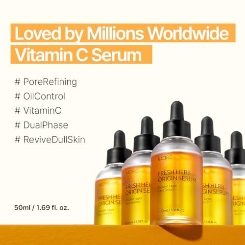 NACIFIC Fresh Herb Origin Serum  Double Layer Bi-Phase Face Serum with GD 7 Complex for Oily & Combination Skin  Vegan, Gentle, Hydrating Vitamin &