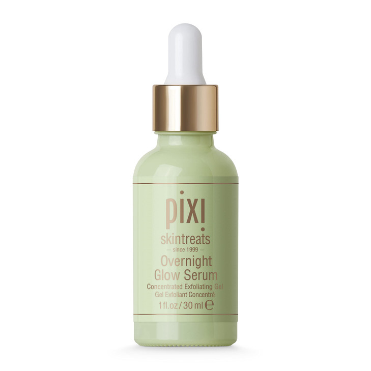 Pixi Overnight Glow Serum | Glycolic Acid Exfoliating Serum for Radiance | Helps Reduce Fine Lines & Sun Spots | With Aloe, Cucumber & Nourishing Vit