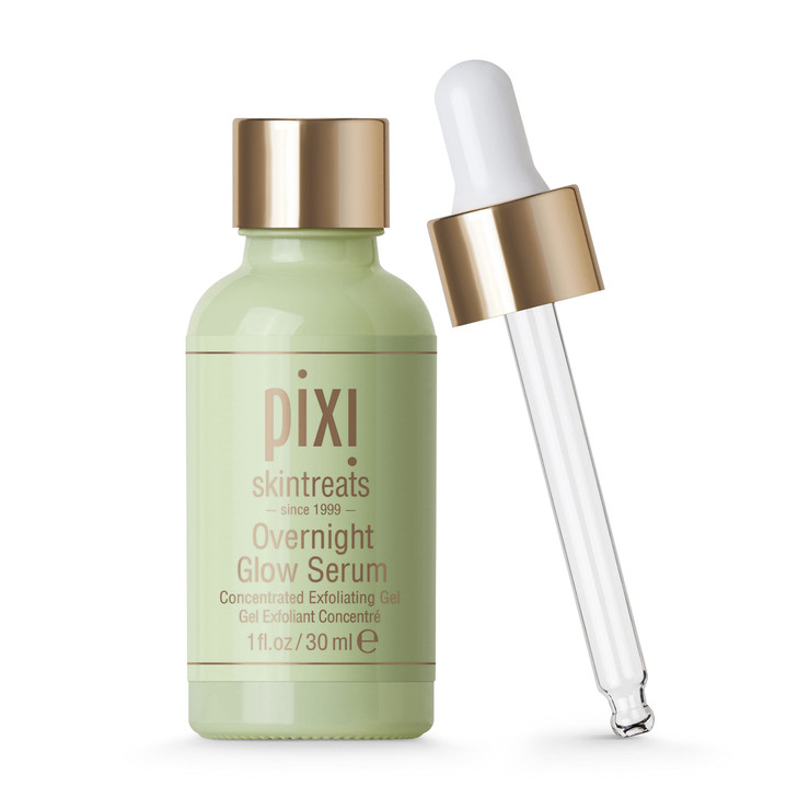 Pixi Overnight Glow Serum | Glycolic Acid Exfoliating Serum for Radiance | Helps Reduce Fine Lines & Sun Spots | With Aloe, Cucumber & Nourishing Vit