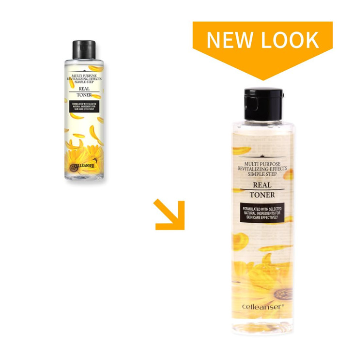 CELLEANSER Real Toner-Facial Toner with Calendula Extract for Soothing, Calming and Hydrating Skin, Alcohol-Free, Vegan, 6.76 oz